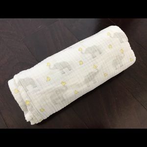 Swaddle Designs muslin swaddle in elephant print